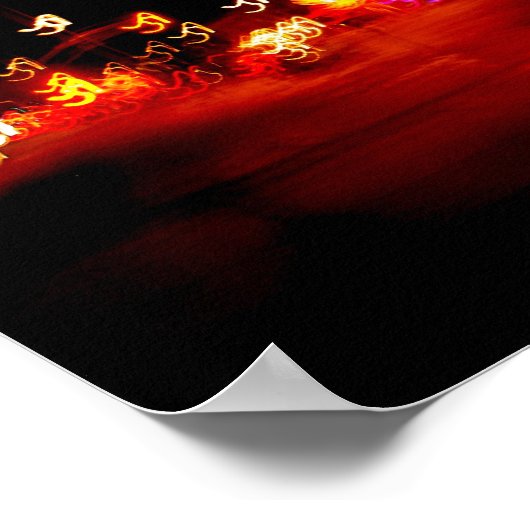 Abstracte lichtschilderende uitslag poster (Hoek)