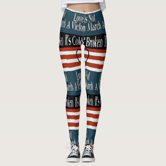 Abstracte liedstijl; leggings (Voorkant)