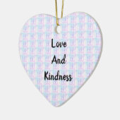 Abstracte liefde en kindheid met elkaar verweven keramisch ornament (Links)