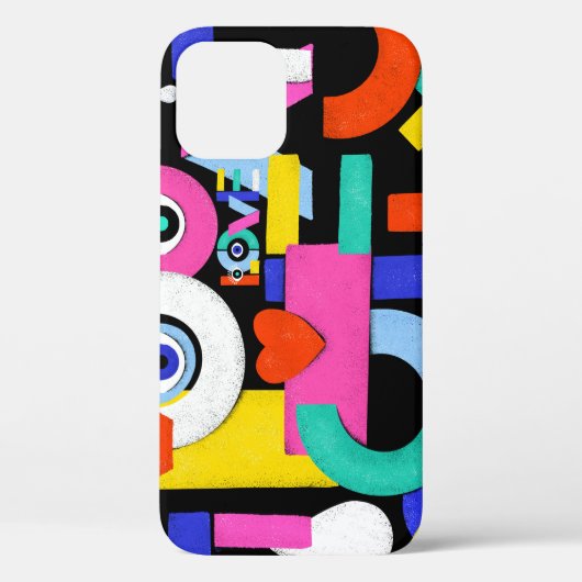 Abstracte liefde, ogen: kleurrijk patroon Case-Mate iPhone case (Achterkant)