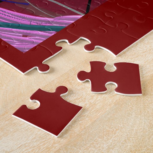 Abstracte liefdespuzzel legpuzzel (Zijkant)