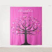 Abstracte Life Foto op achtergrond-uitnodiging Wandkleed (Voorkant)