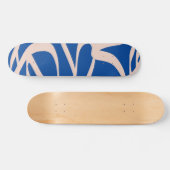 Abstracte lijn blauw persoonlijk skateboard (Horizontaal)