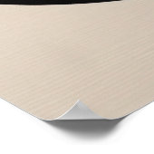 Abstracte lijn en cirkel moderne kunst in Beige Poster (Hoek)