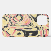 Abstracte lijn geo patroon, topografisch ontwerp. Case-Mate iPhone case (Achterkant (horizontaal))