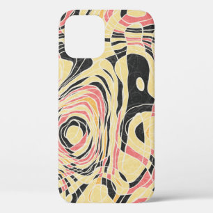 Abstracte lijn geo patroon, topografisch ontwerp. Case-Mate iPhone case