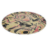 Abstracte lijn geo patroon, topografisch ontwerp. snijplank (Hoek)