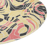 Abstracte lijn geo patroon, topografisch ontwerp. snijplank (Hoek)