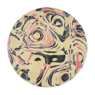 Abstracte lijn geo patroon, topografisch ontwerp. snijplank