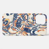 Abstracte lijn geo, topografisch naadloos patroon. Case-Mate iPhone case (Achterkant (horizontaal))