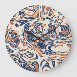 Abstracte lijn geo, topografisch naadloos patroon. grote klok