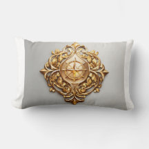 Abstracte lijn kunst vleugel logo voor Kussen