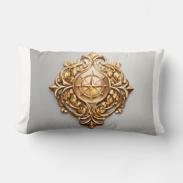 Abstracte lijn kunst vleugel logo voor Kussen (Voorkant)