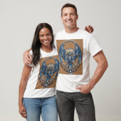 abstracte lijn kunst vleugel ontwerp t-shirt (Unisex)