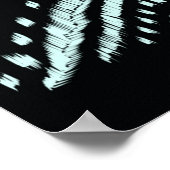 Abstracte lijn, prachtig, Ikat naadloos patroon, B Poster (Hoek)