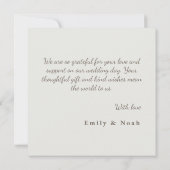 Abstracte lijn textuur bruiloft dank u kaart (Achterkant)