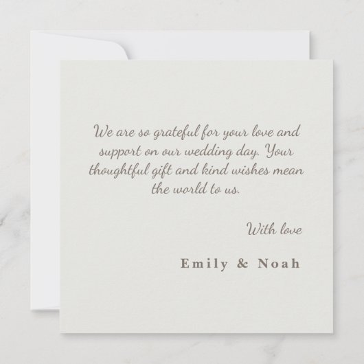 Abstracte lijn textuur bruiloft dank u kaart (Achterkant)