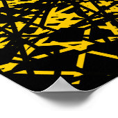 Abstracte lijnen - Amber Poster (Hoek)