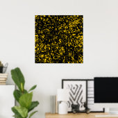 Abstracte lijnen - Amber Poster (Thuiskantoor)