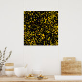 Abstracte lijnen - Amber Poster (Keuken)