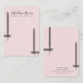 Abstracte lijnen Artisan Earring Display Kaarten Contactkaartje (Voorkant / Achterkant)