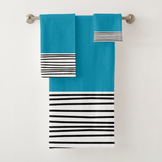 Abstracte lijnen bad handdoek (Insitu)