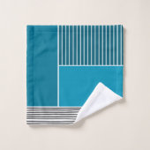 Abstracte lijnen bad handdoek (Wasdoekje)