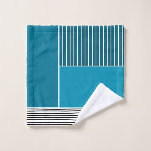 Abstracte lijnen bad handdoek (Wasdoekje)