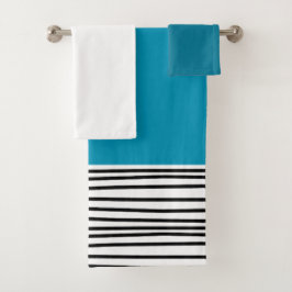 Abstracte lijnen bad handdoek