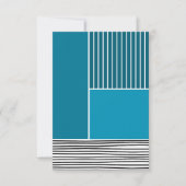 Abstracte lijnen bedankkaart (Voorkant)