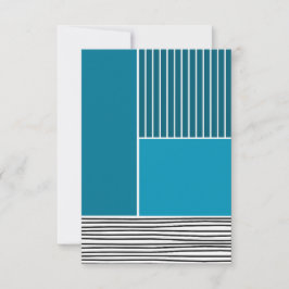 Abstracte lijnen bedankkaart