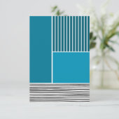 Abstracte lijnen bedankkaart (Staand voorkant)