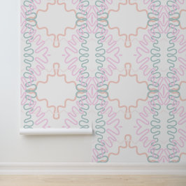 Abstracte lijnen behang