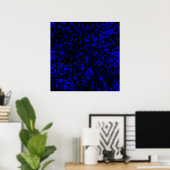 Abstracte lijnen - Blauw Poster (Thuiskantoor)