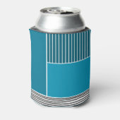 Abstracte lijnen blikjeskoeler (Blikje Achterkant)