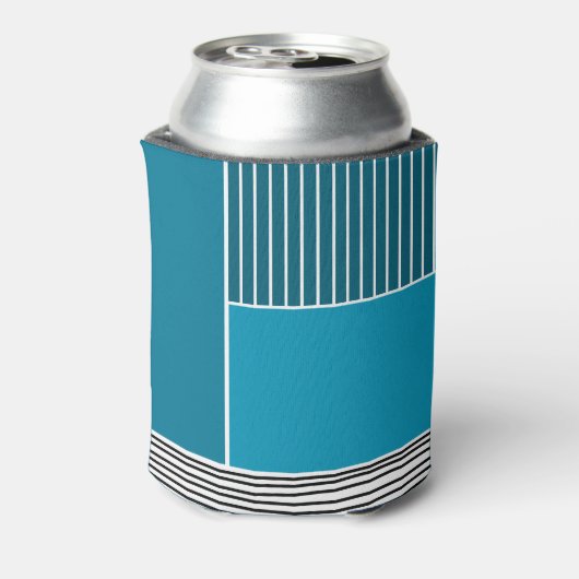 Abstracte lijnen blikjeskoeler (Blikje Achterkant)