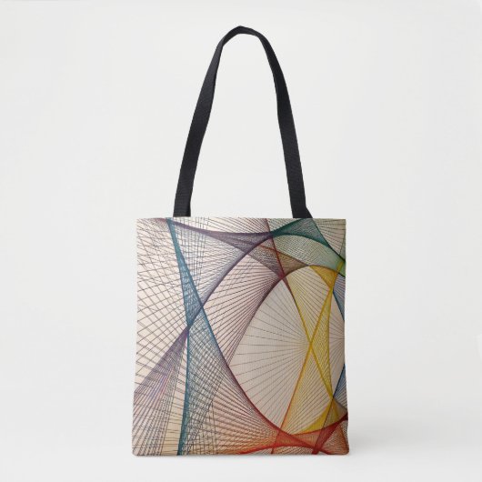 Abstracte lijnen Canvas tas - Artistic Design (Voorkant)
