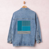 Abstracte lijnen denim jacket (Hangar)