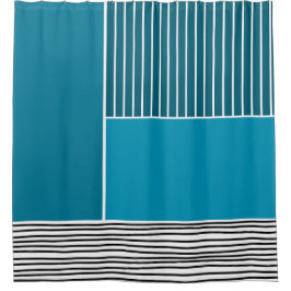 Abstracte lijnen douchegordijn