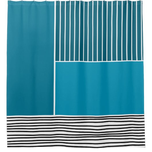 Abstracte lijnen douchegordijn (Voorkant)