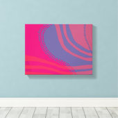 Abstracte lijnen en curven landschap canvas afdruk (Insitu (Houten vloer))
