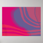 Abstracte lijnen en curves landschap poster (Voorkant)