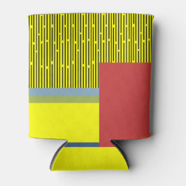 Abstracte lijnen en rechthoeken blikjeskoeler