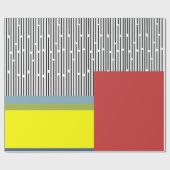 Abstracte lijnen en rechthoeken cadeaupapier (Vlak)