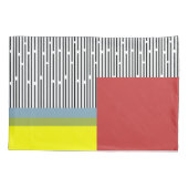 Abstracte lijnen en rechthoeken kussensloop (Achterkant)