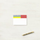 Abstracte lijnen en Rechthoeken Post-it® Notes (Op bureau)