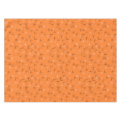 Abstracte lijnen en roze sterren op Oranje retro Tafelkleed (Voorkant (Horizontaal))