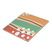Abstracte lijnen en stippen tegeltje (Zijkant)