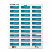 Abstracte lijnen etiket (Full Sheet)