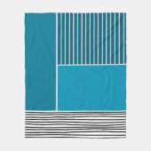 Abstracte lijnen fleece deken (Voorkant)